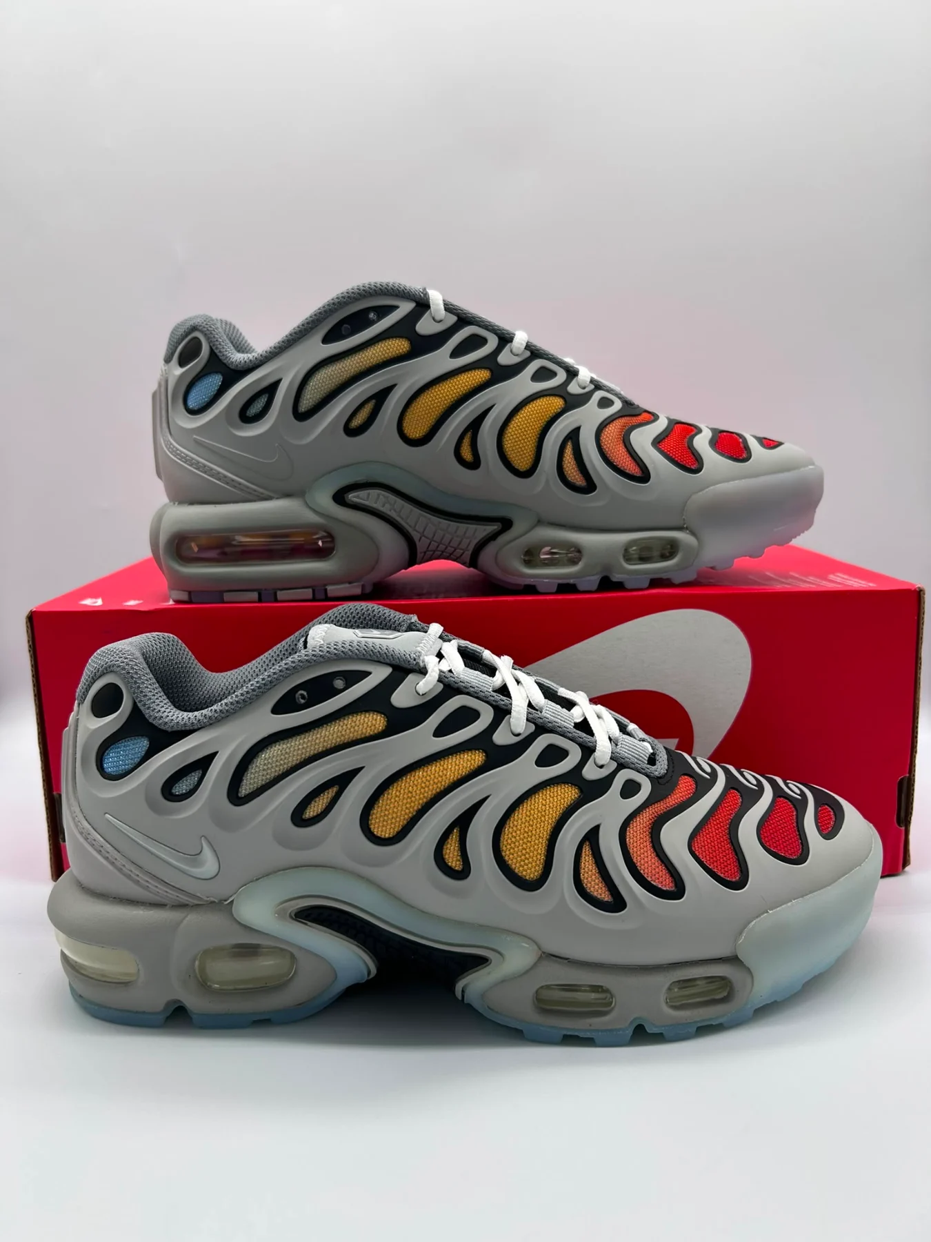 Nike Air Max Plus Drift Trainers Tn UK 4.5 EU 37.5 Grey RRP £175 FD4290002 New