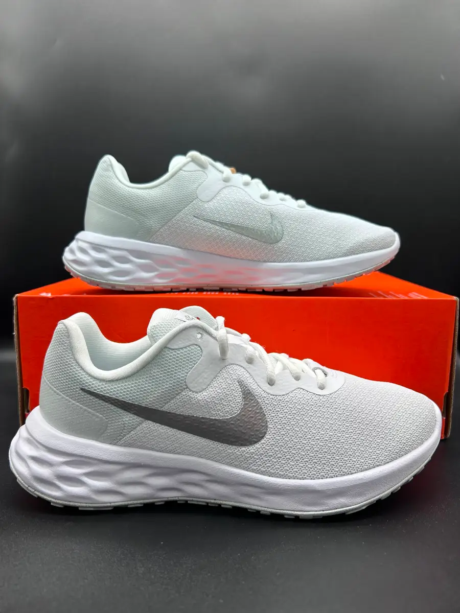 Nike Revolution 6 NN Women’s Trainers UK 4.5 EU 38 US 7 White Silver DC3729101