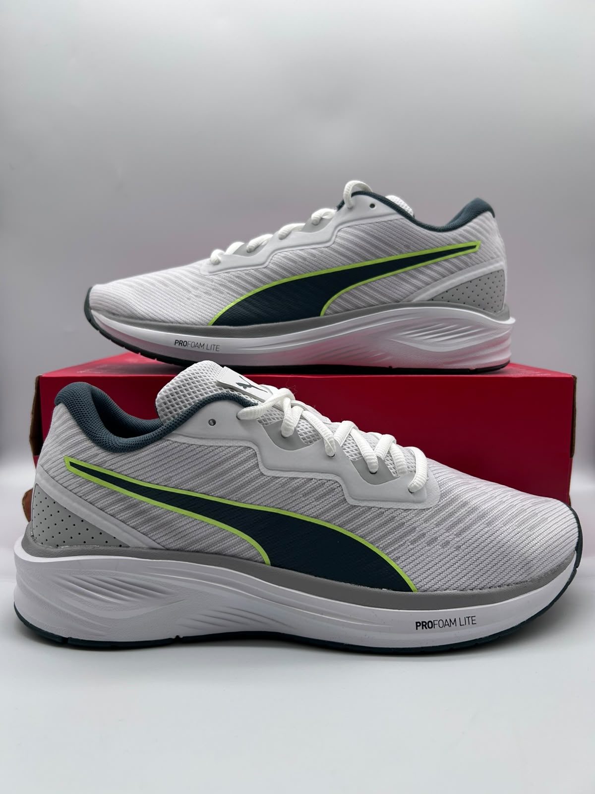 Puma Aviator ProFoam Sky Trainers UK 7.5 EU 41 US 8.5 White Grey BNIB 37661504
