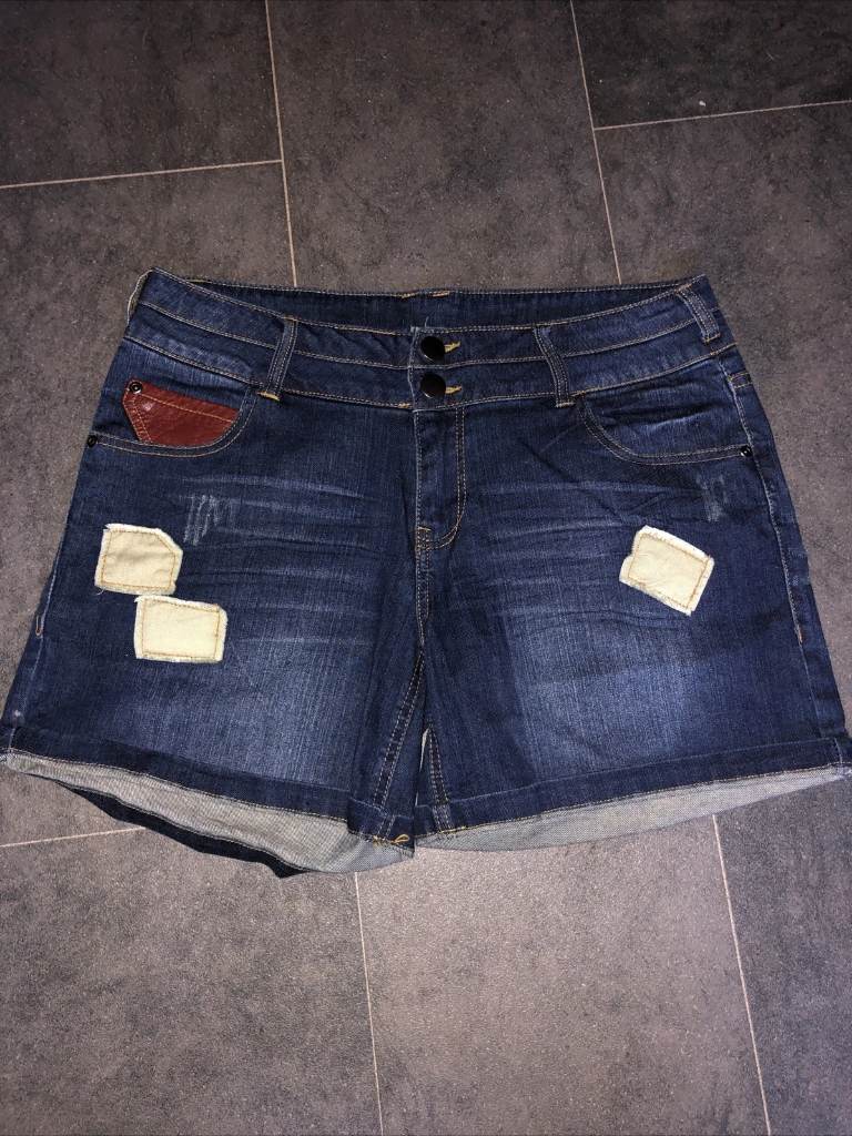 Ladies Blue Denim Shorts size 14