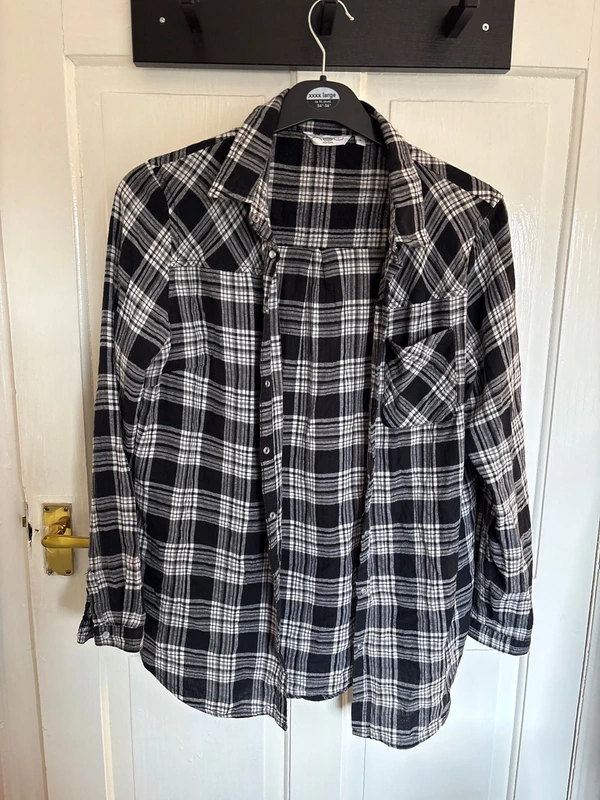 Black and White Lumberjack Shirt size 14