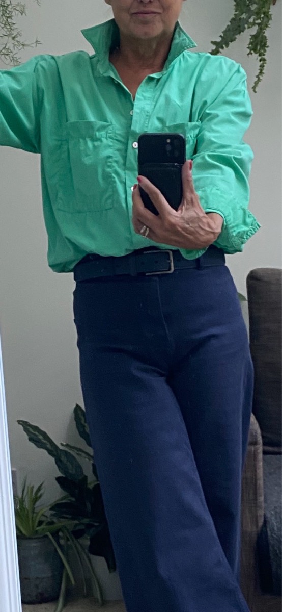 Zara green shirt size 10