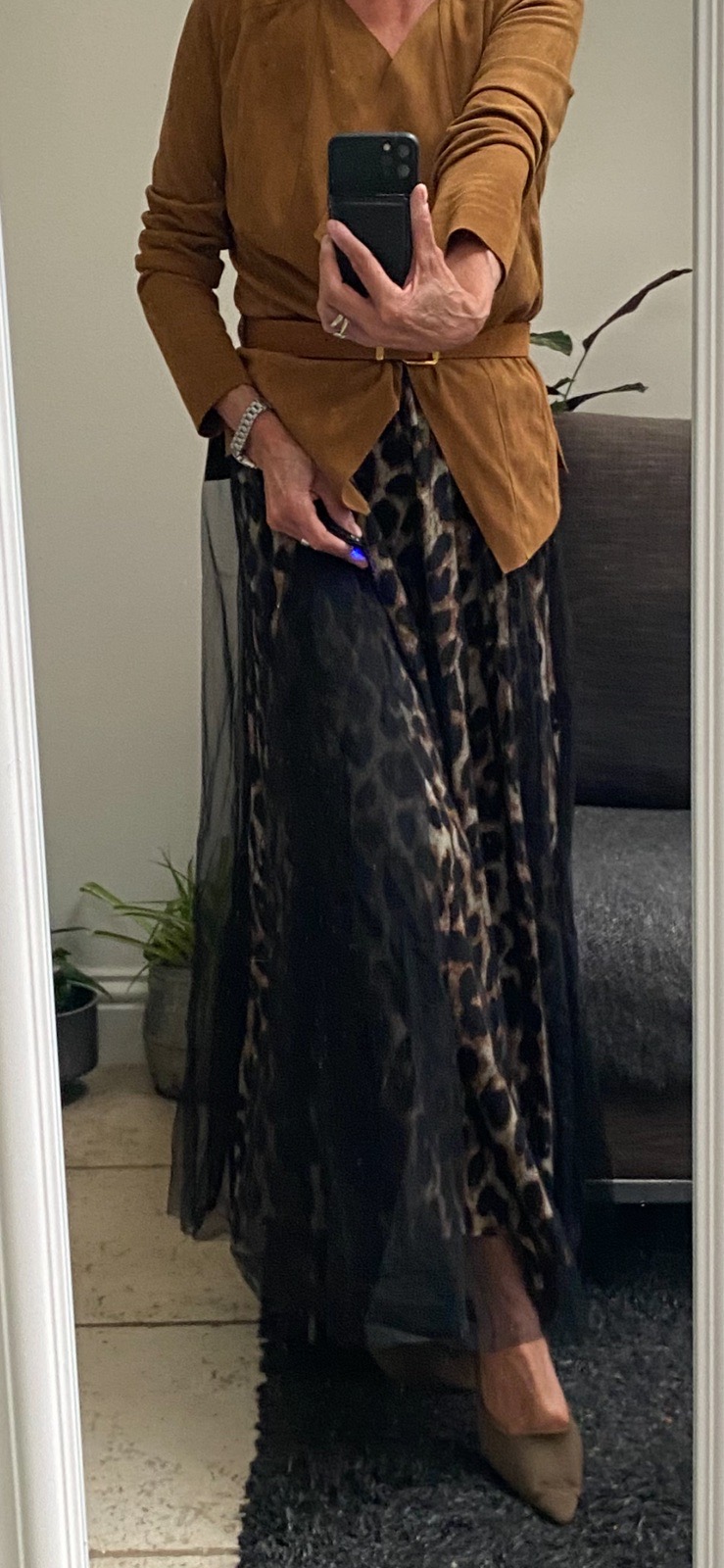 Net maxi skirt size 8-10 VGC