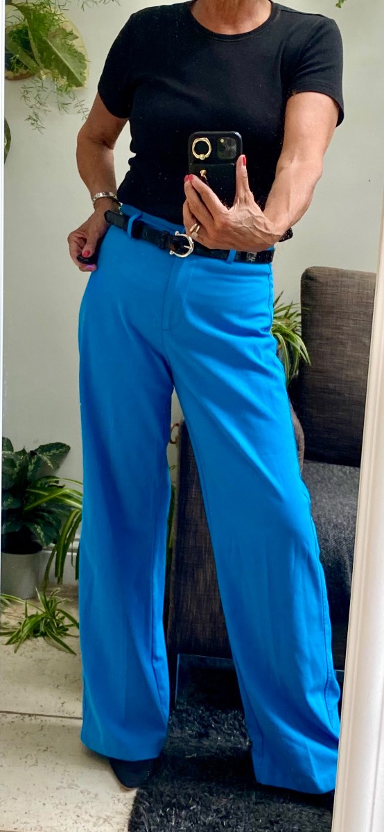 Bershka summer wide leg high waist trouser Size 10 VGC