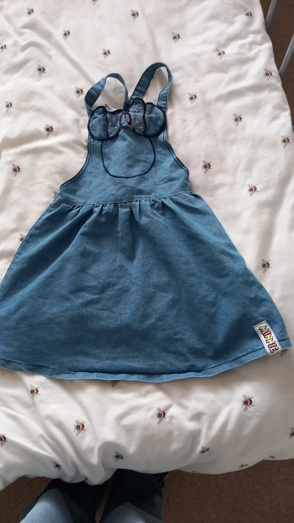 Denim Minnie mouse dress 5 years