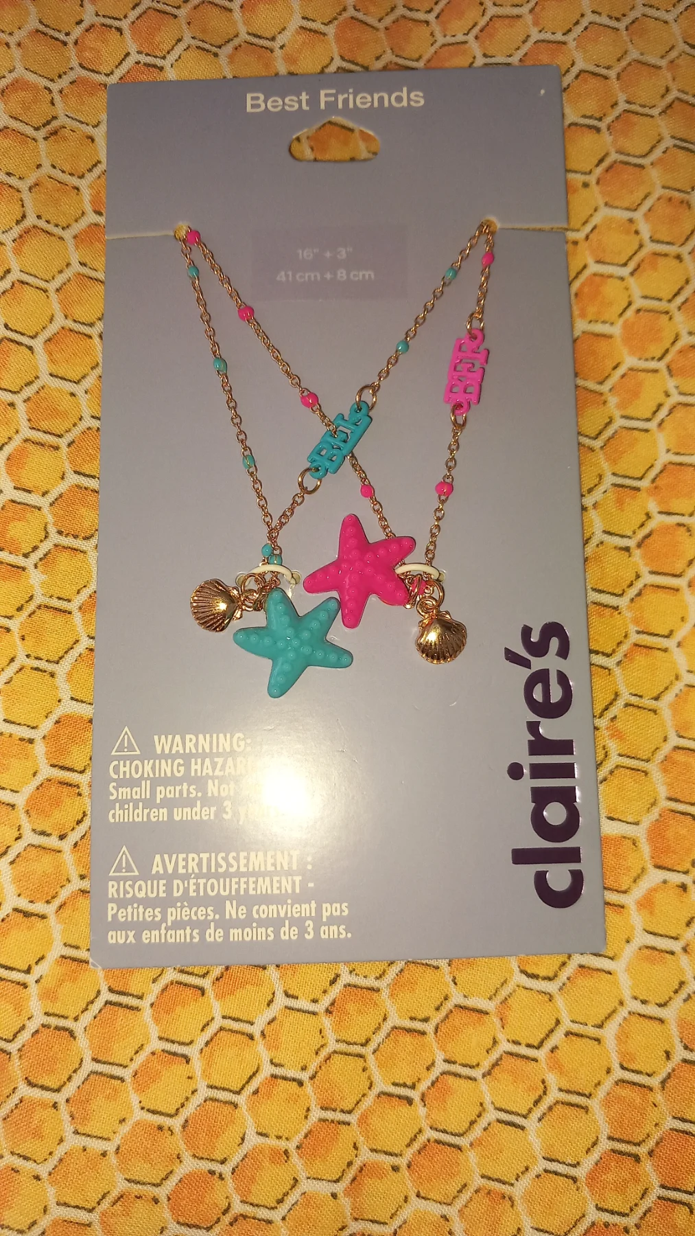 Claire's BFF necklace