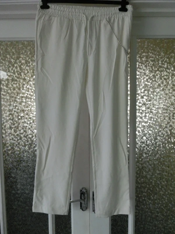 boohooMAN Elasticated Skinny Crop Trouser Size M