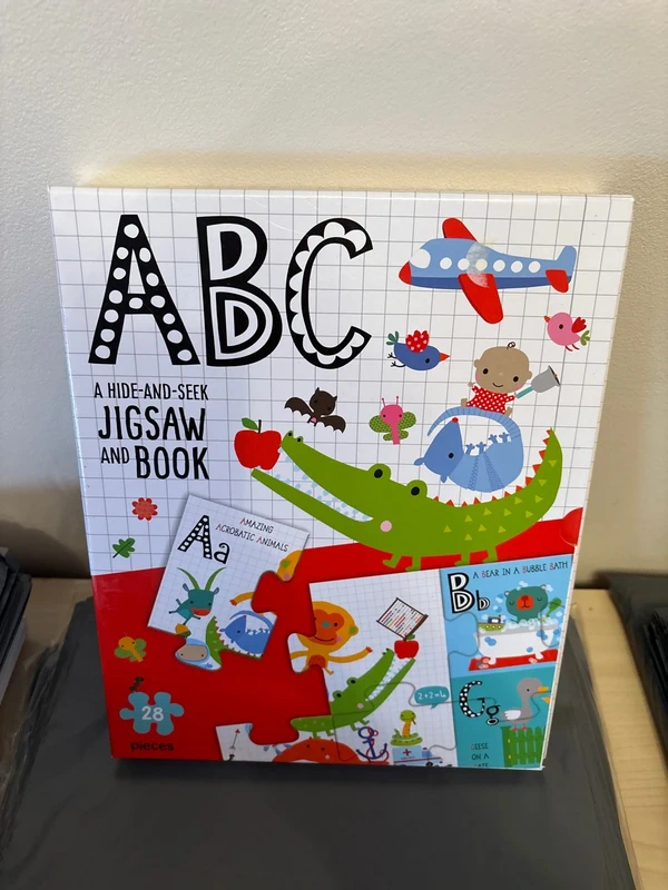 ABC Hide and Seek Jigsaw And Book - new