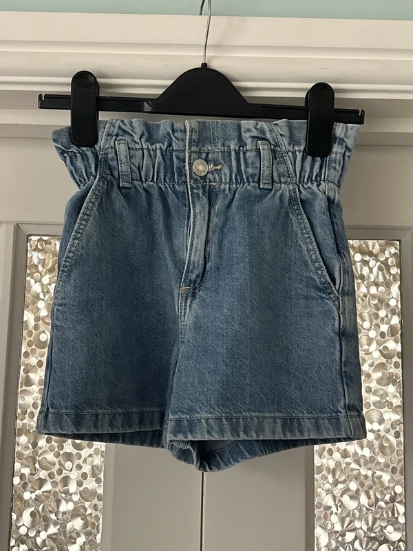 Denim Co Paperbag Waist Shorts Age 7-8