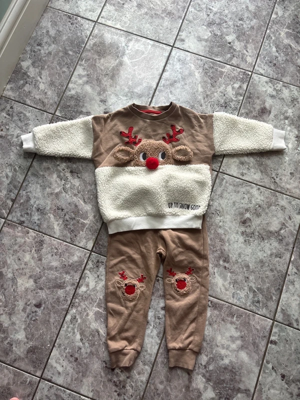 F&F Christmas Rudolph Track Suit Age 2-3