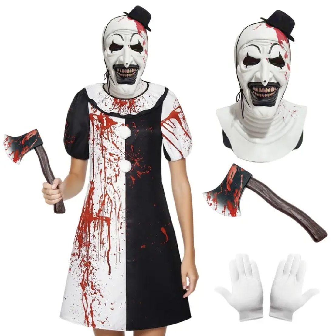 Art the clown terrifier Halloween Fancy Dress costume comic con