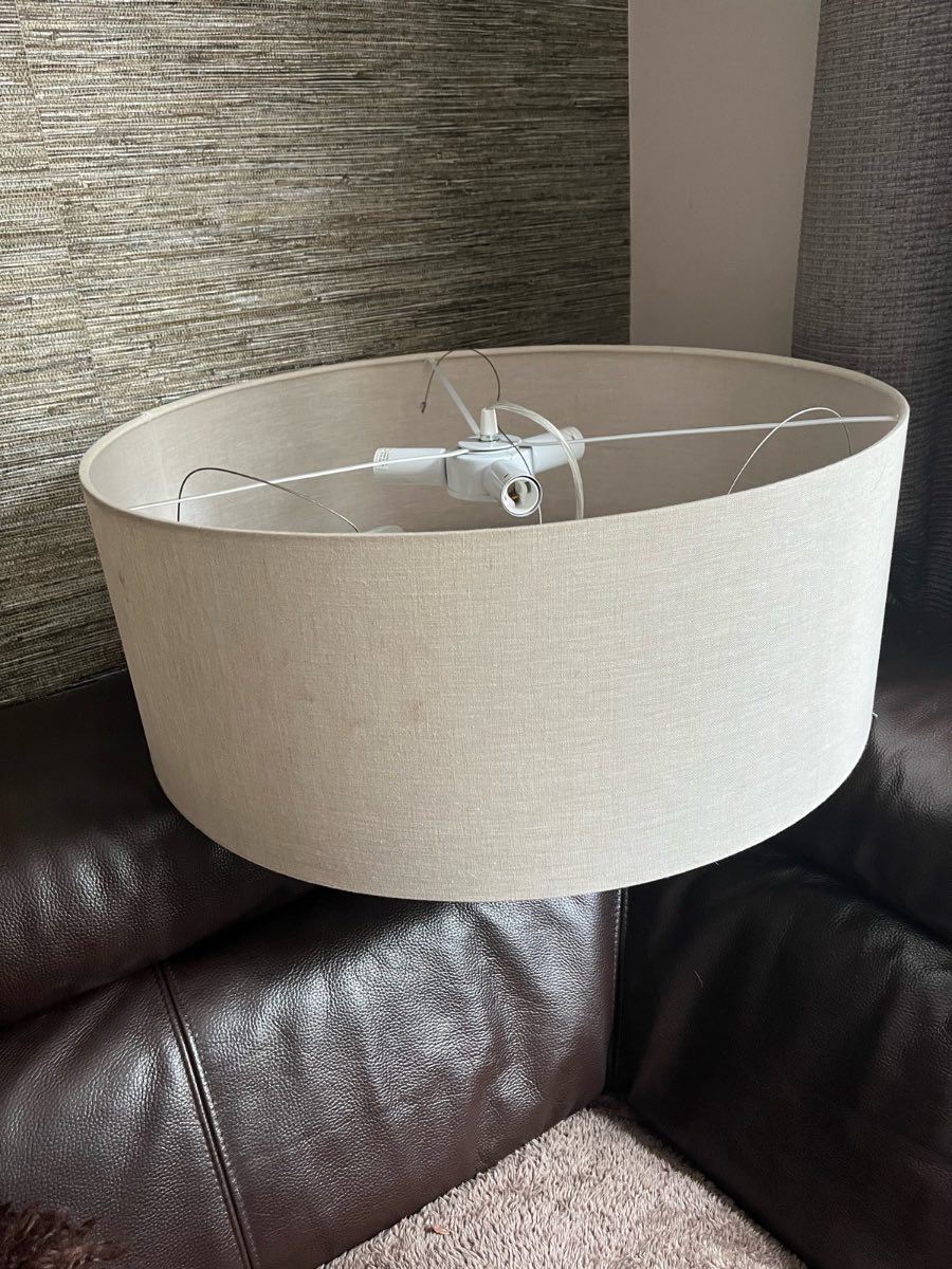 John Lewis Samantha linen light fitting and shade
