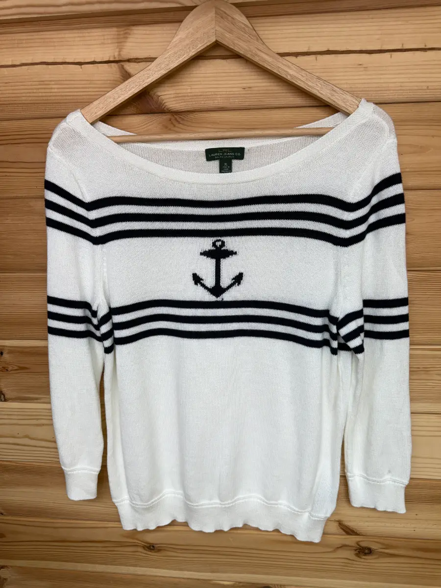 Lauren Jeans Co Ralph Lauren Nautical Anchor Cotton Jumper XL