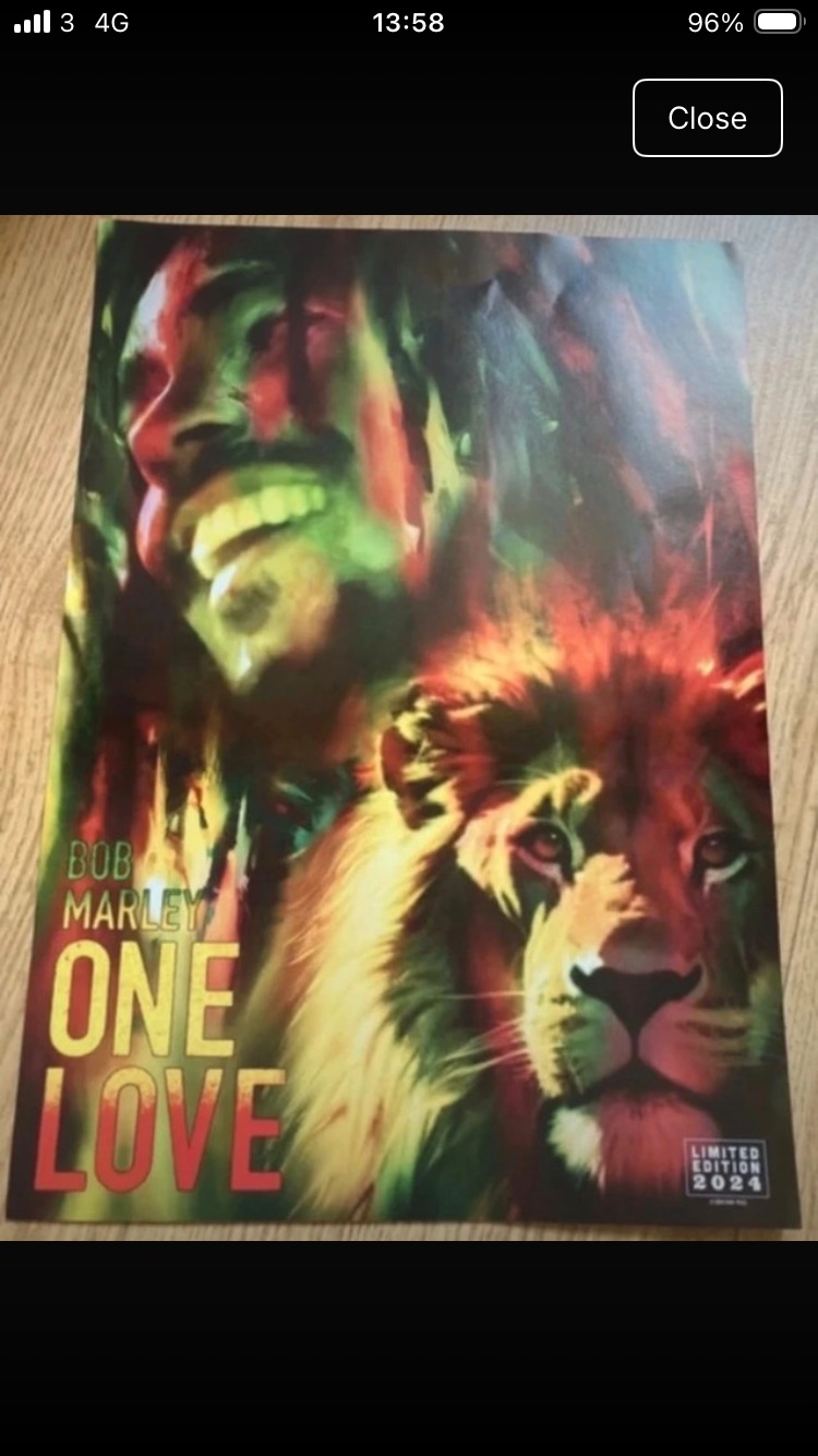 Bob Marley a4 poster