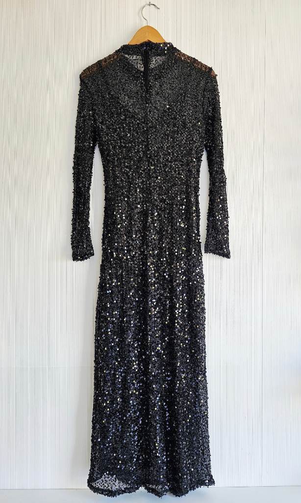 Black sequin dress