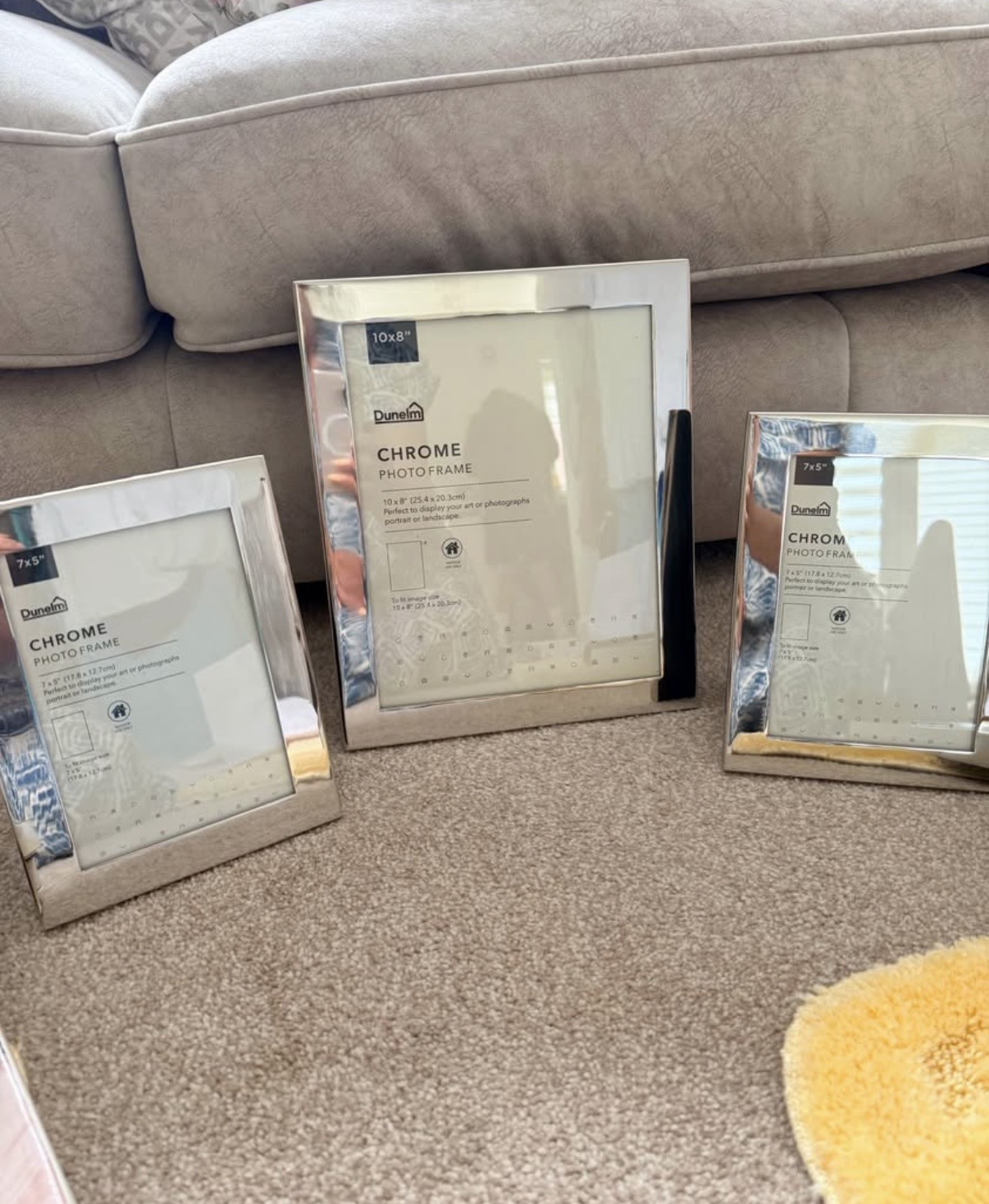 Silver photo frame