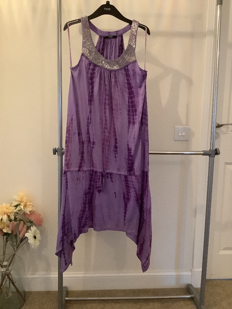 George Purple Pool Beach dress size 14