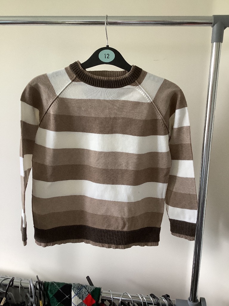 George boys striped jumper age 7-8 years