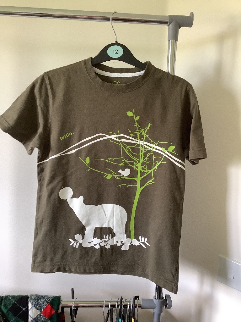 Joe green t-shirt age 7-8 years