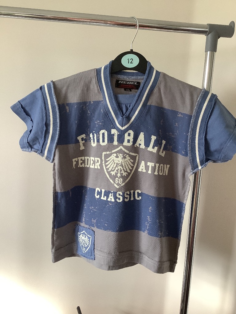 Rebel blue and grey t-shirt age 7-8 years