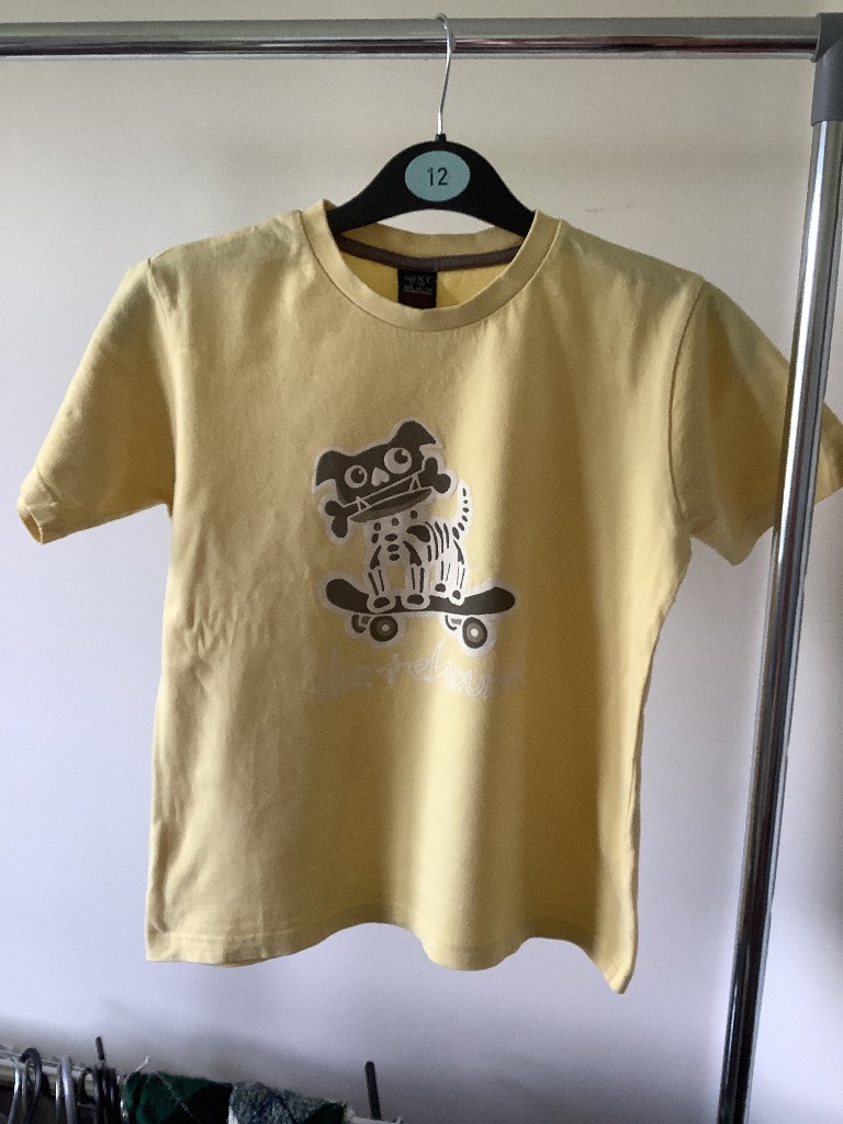 Next boys yellow t-shirt age 8 years