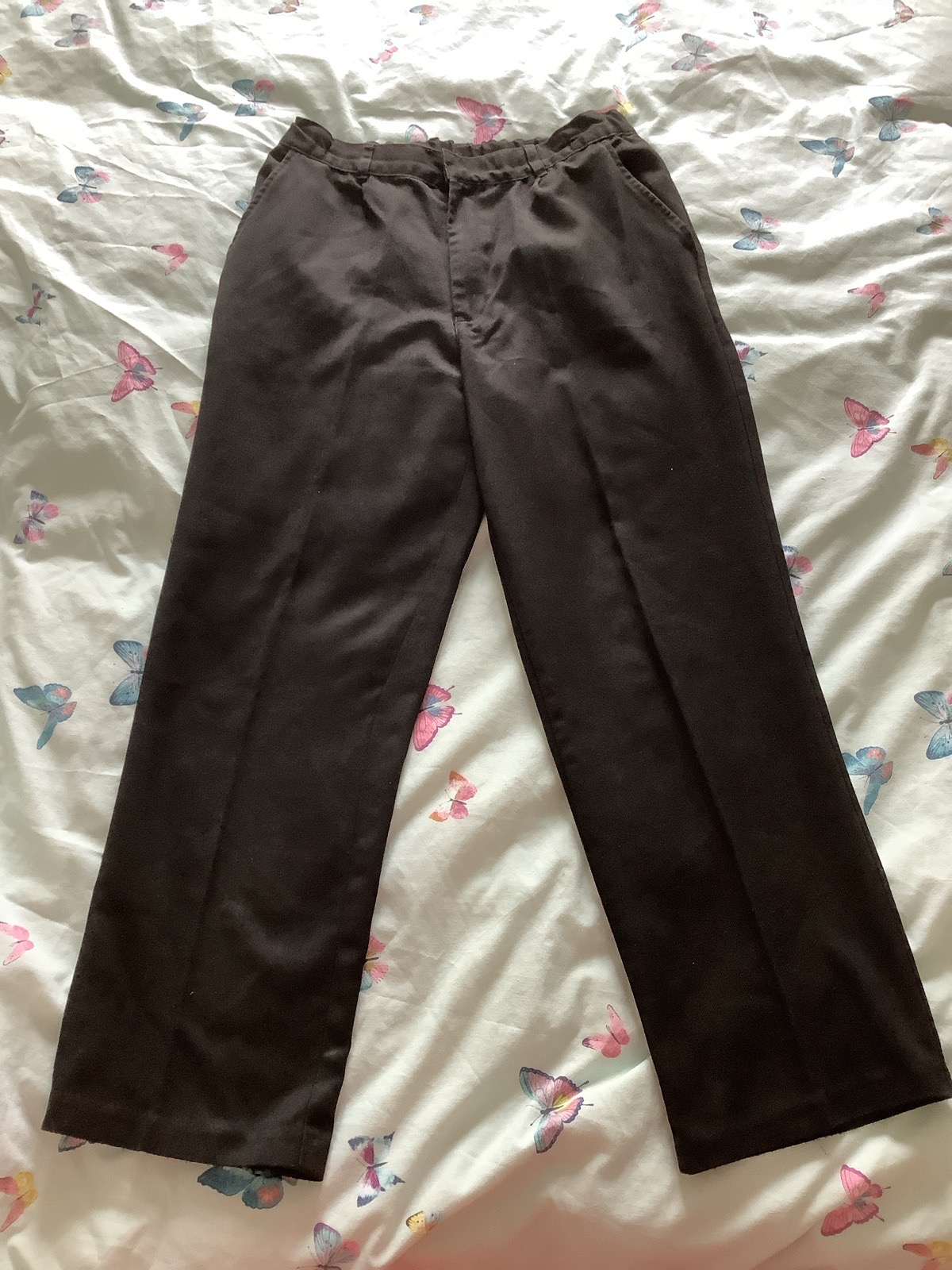 Boys black trousers age 11-12 years