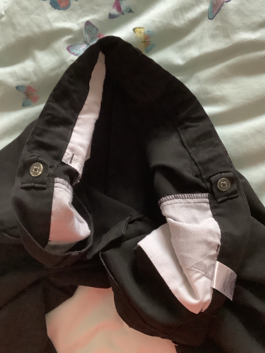 F&F boys black school trousers age 15-16 years