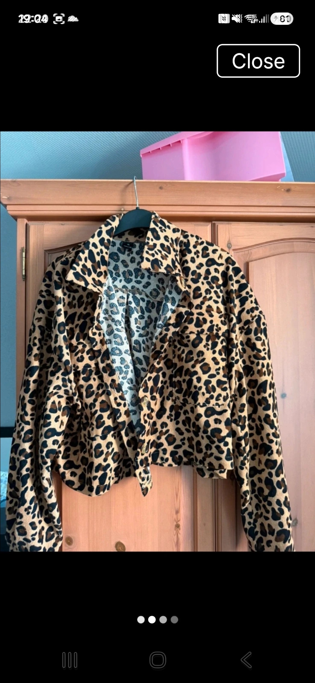 Animal print jacket
