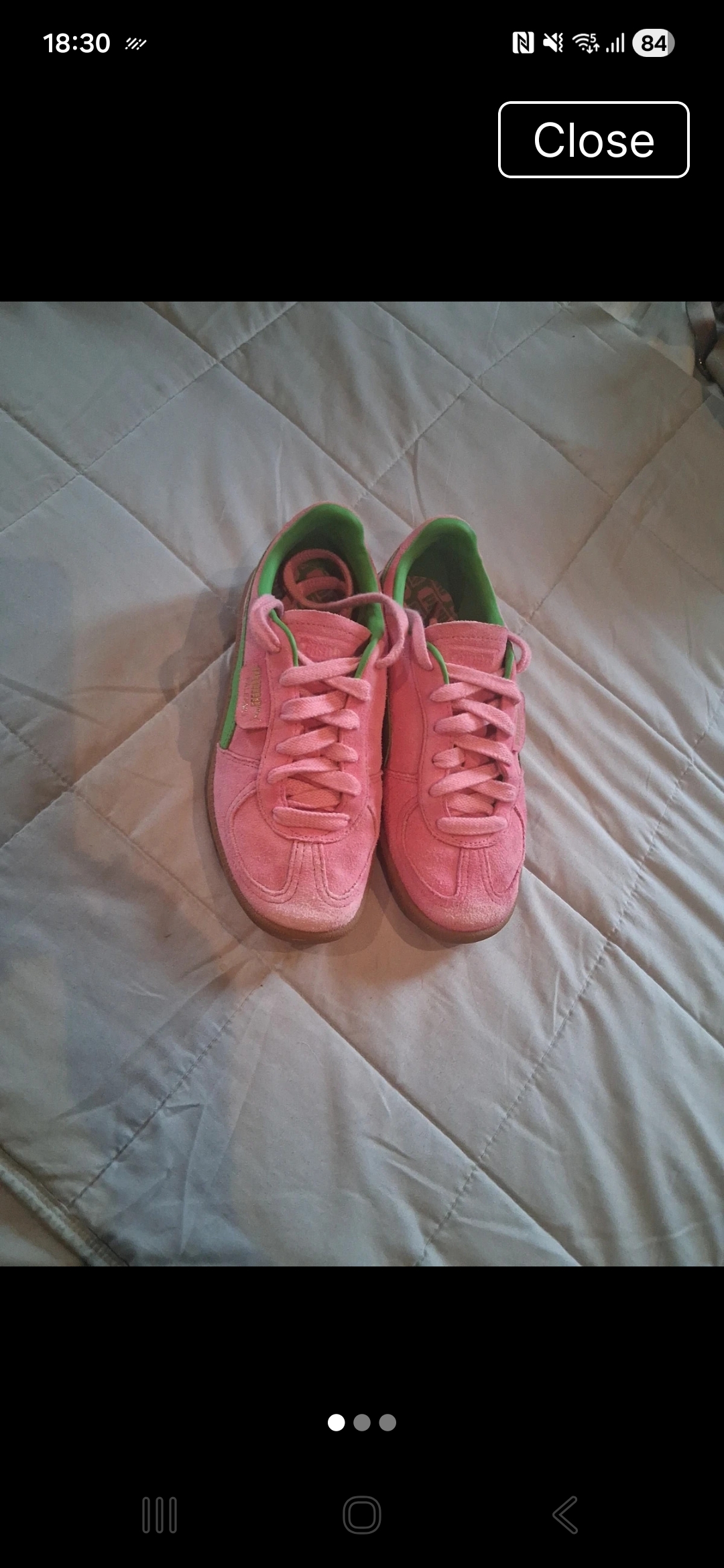 Ladies leather trainers