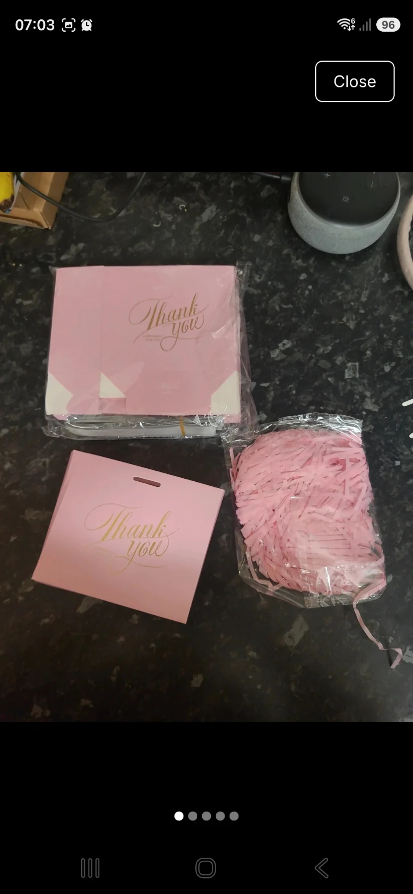 Small thank you boxes