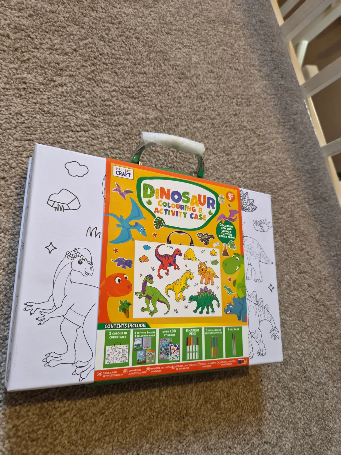 Dinosaur colouring case