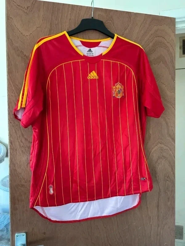 Spain 2006/08 Home Football Shirt Adidas Soccer Jersey Size XL