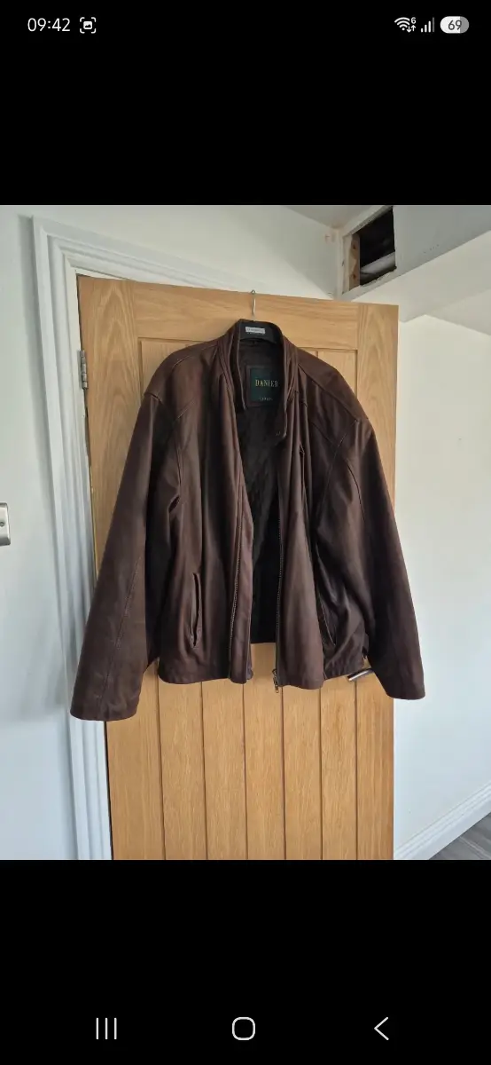 Vintage men's leather jacket