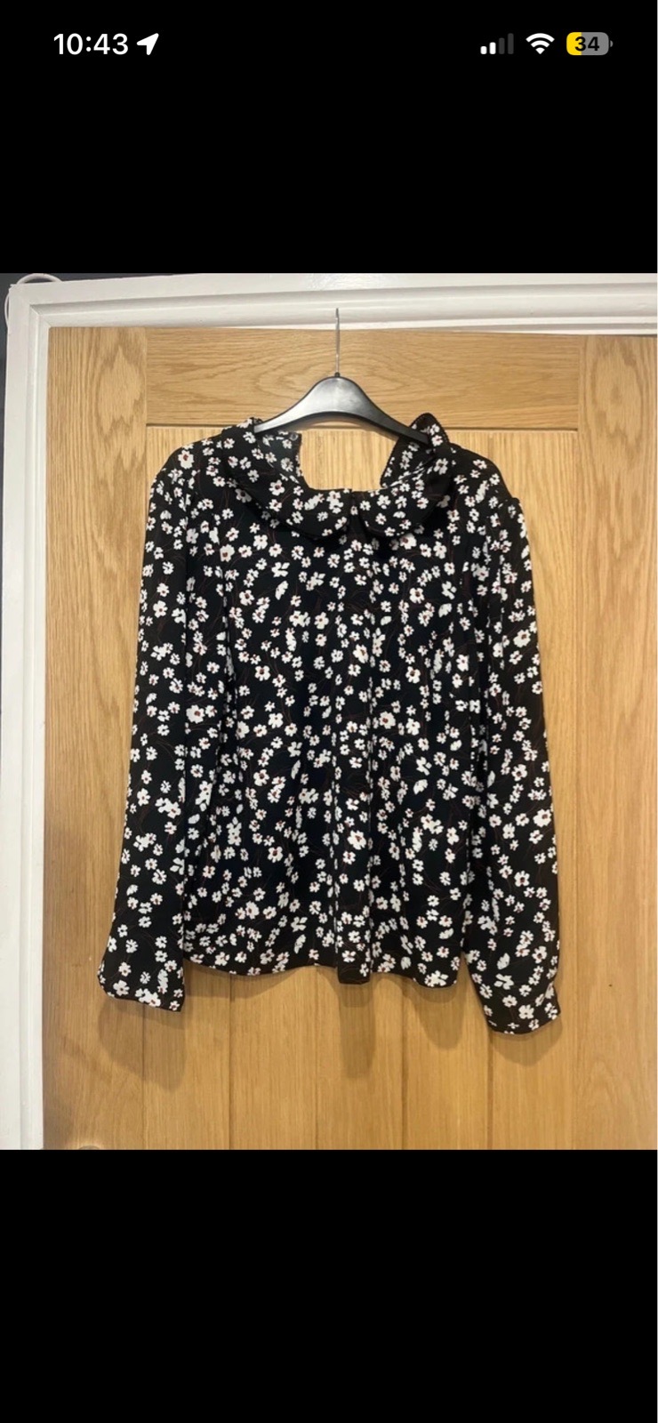Flowery blouse size 12
