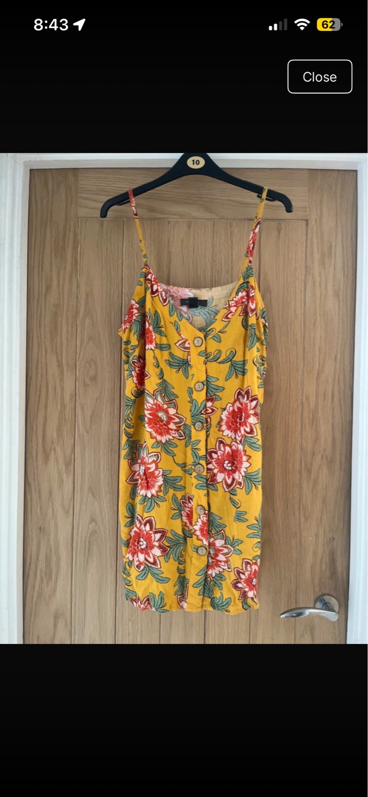Flowery slip dress size 14