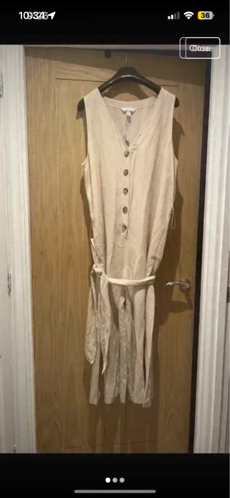 Jumpsuit size 18 linen