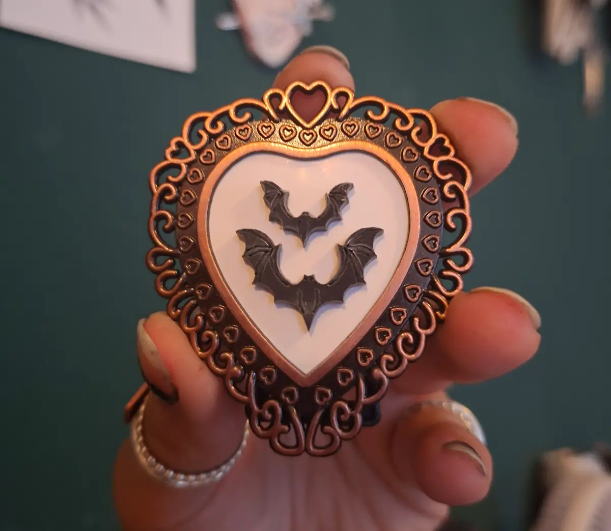 Bat mini frame gothic decor
