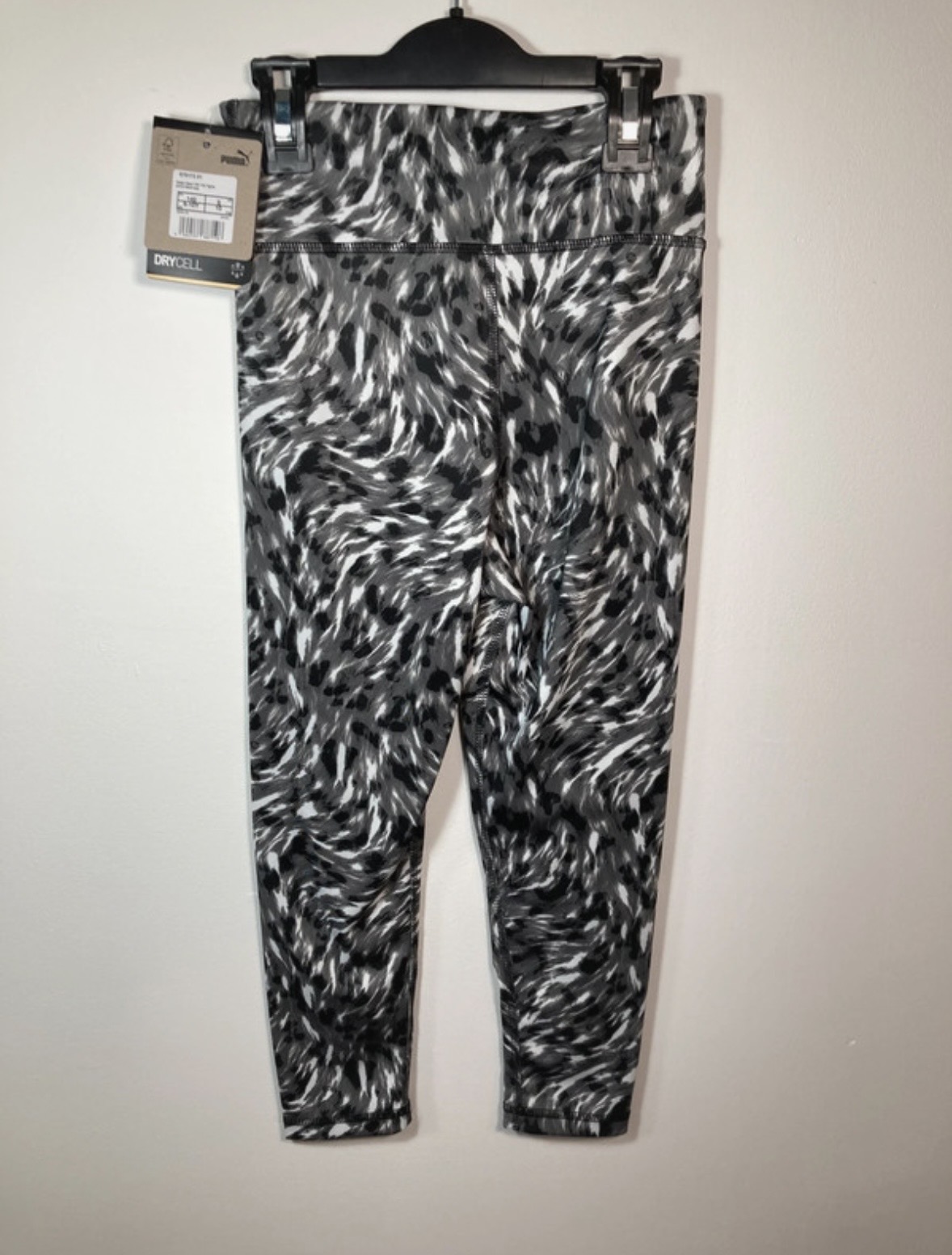 Puma Girls 7/8 Leggings Age 9‑10 Years Leopard Print BNWT