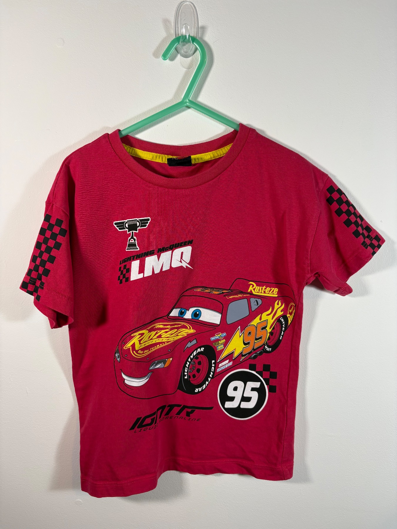 Disney Pixar Cars Lightning McQueen T-Shirt – Age 4–5 – Red – 100% Cotton