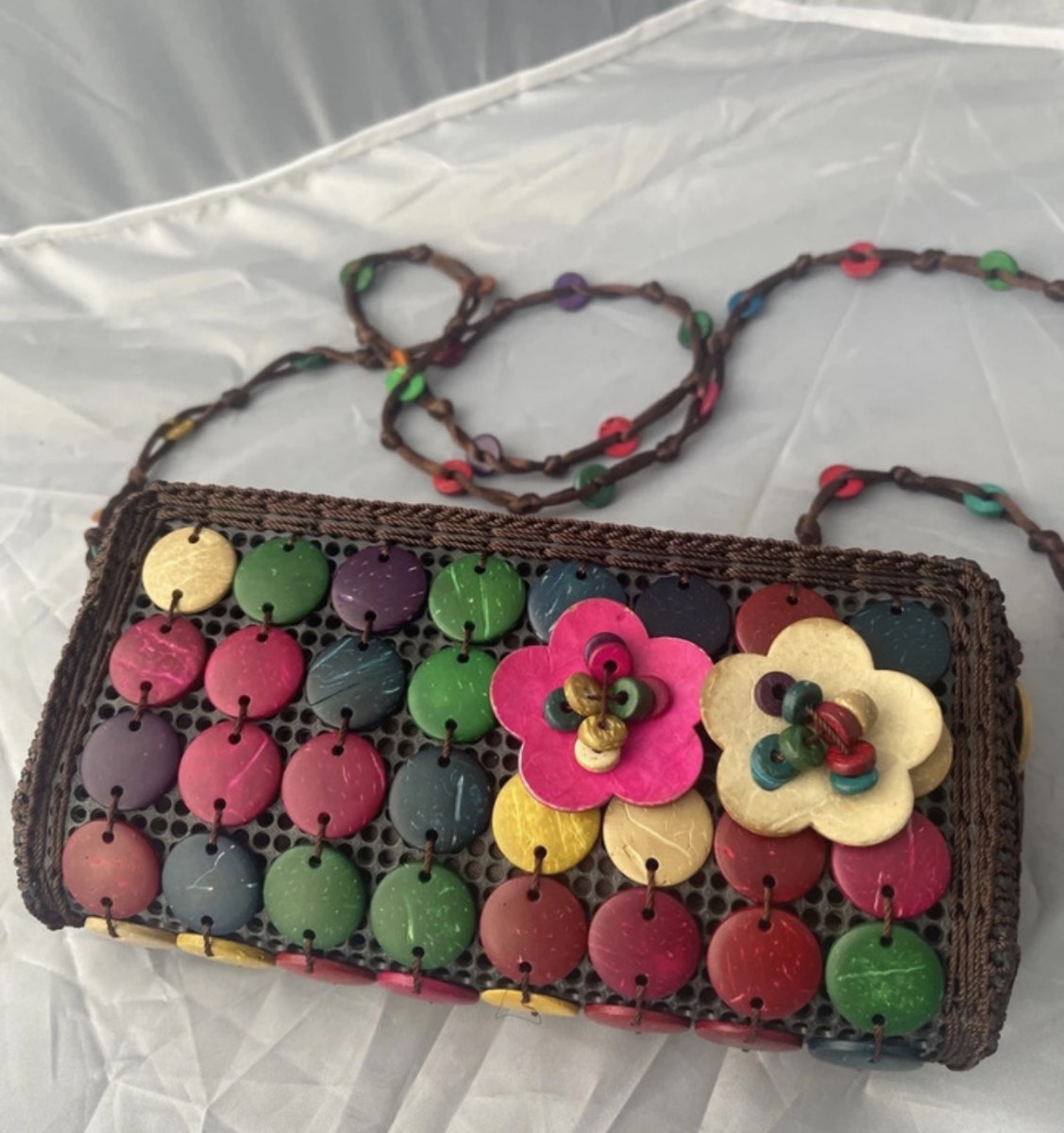 Woman’s crossbody shoulder bag handmade