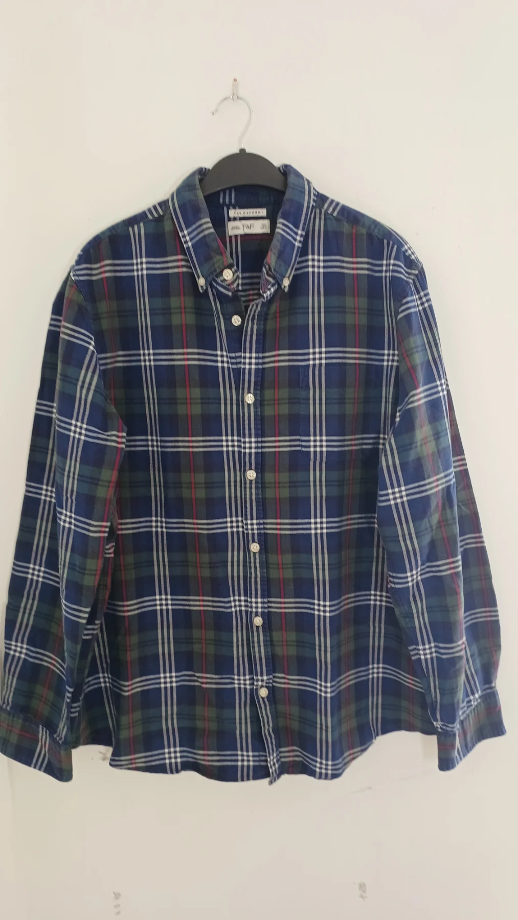 Oxford Cotton Long Sleeve Button Down Shirt