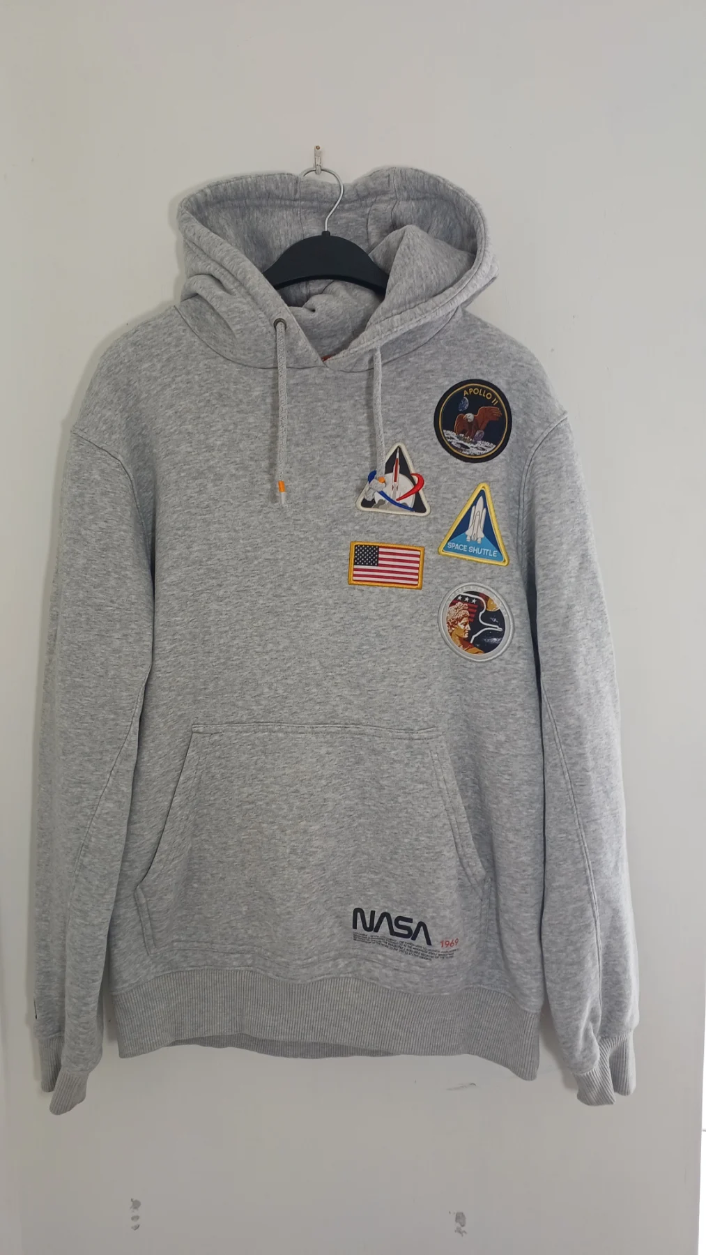 SoulCal & Co NASA Apollo 11 Patch Grey Hoodie - Size L