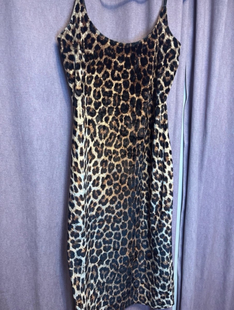 Ayanapa leopard print dress