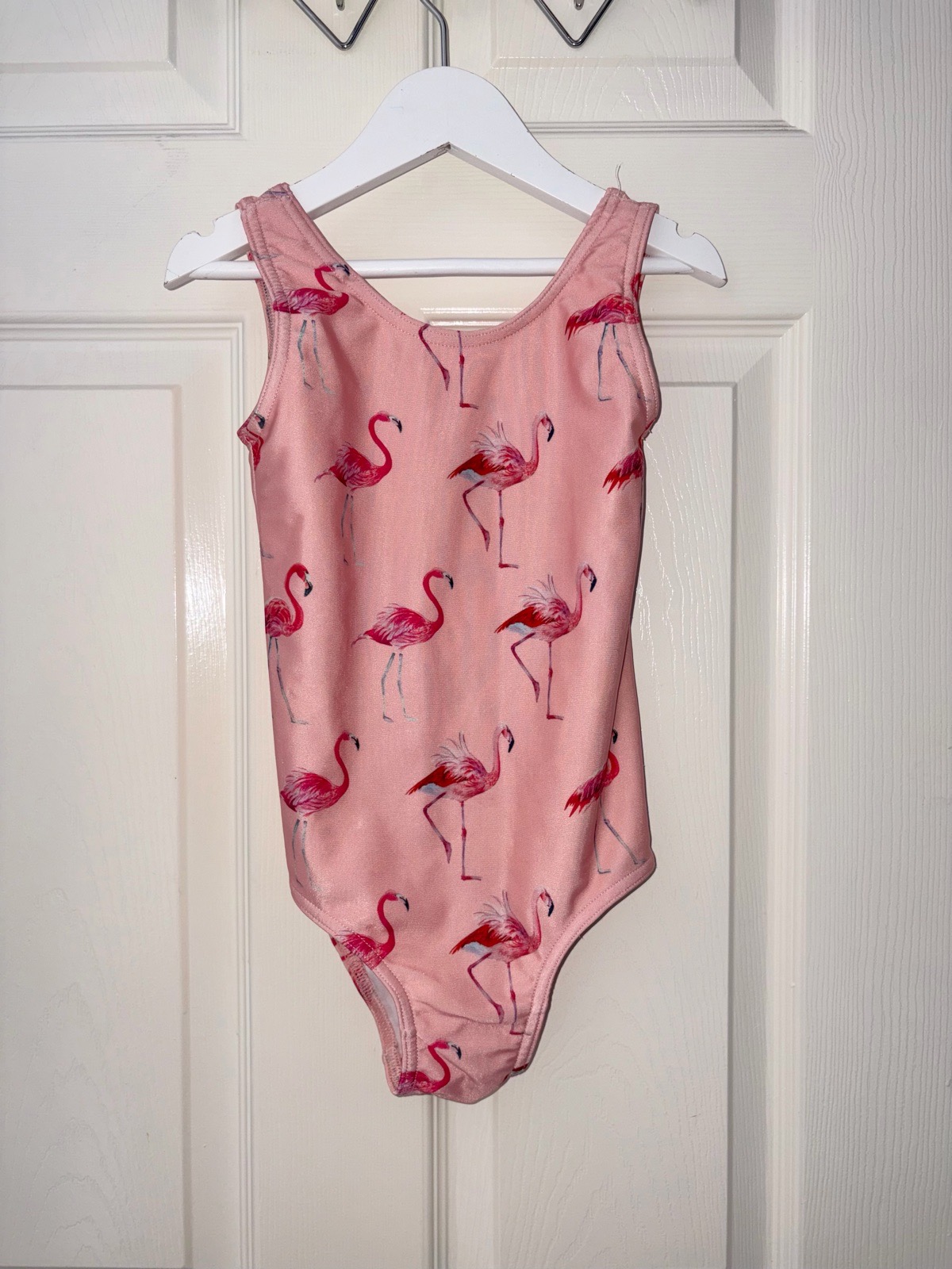Claybear Pink Flamingo Swimsuit Costume Unique Rare Swimwear Summer Holiday Girls Age 6-7