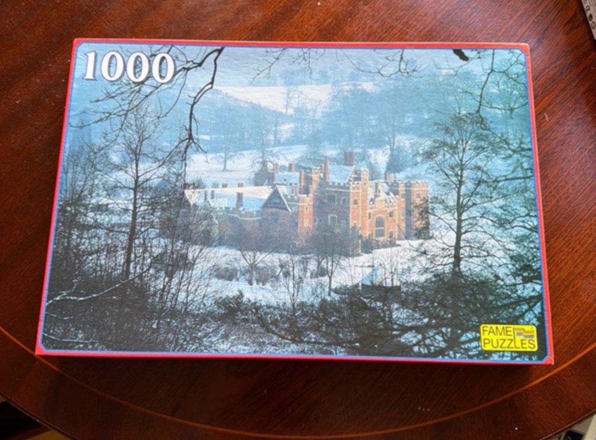 Fame puzzles 1000 piece “warwickshire wyniates manor” jigsaw puzzle