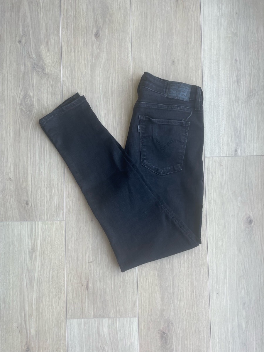 Levi's 721 High Rise Skinny Jeans W30 Black