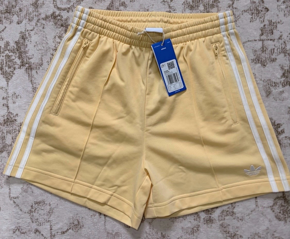 Adidas FireBird Shorts Yellow & White Size XS