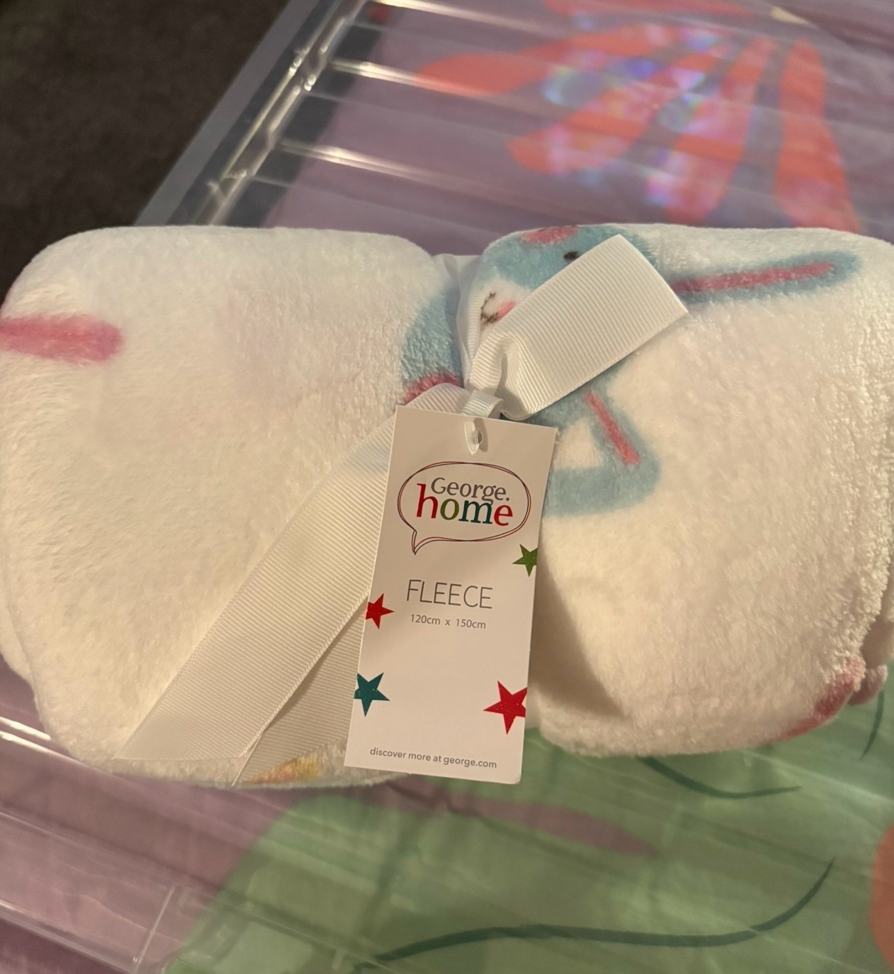 George rabbit throw blanket
