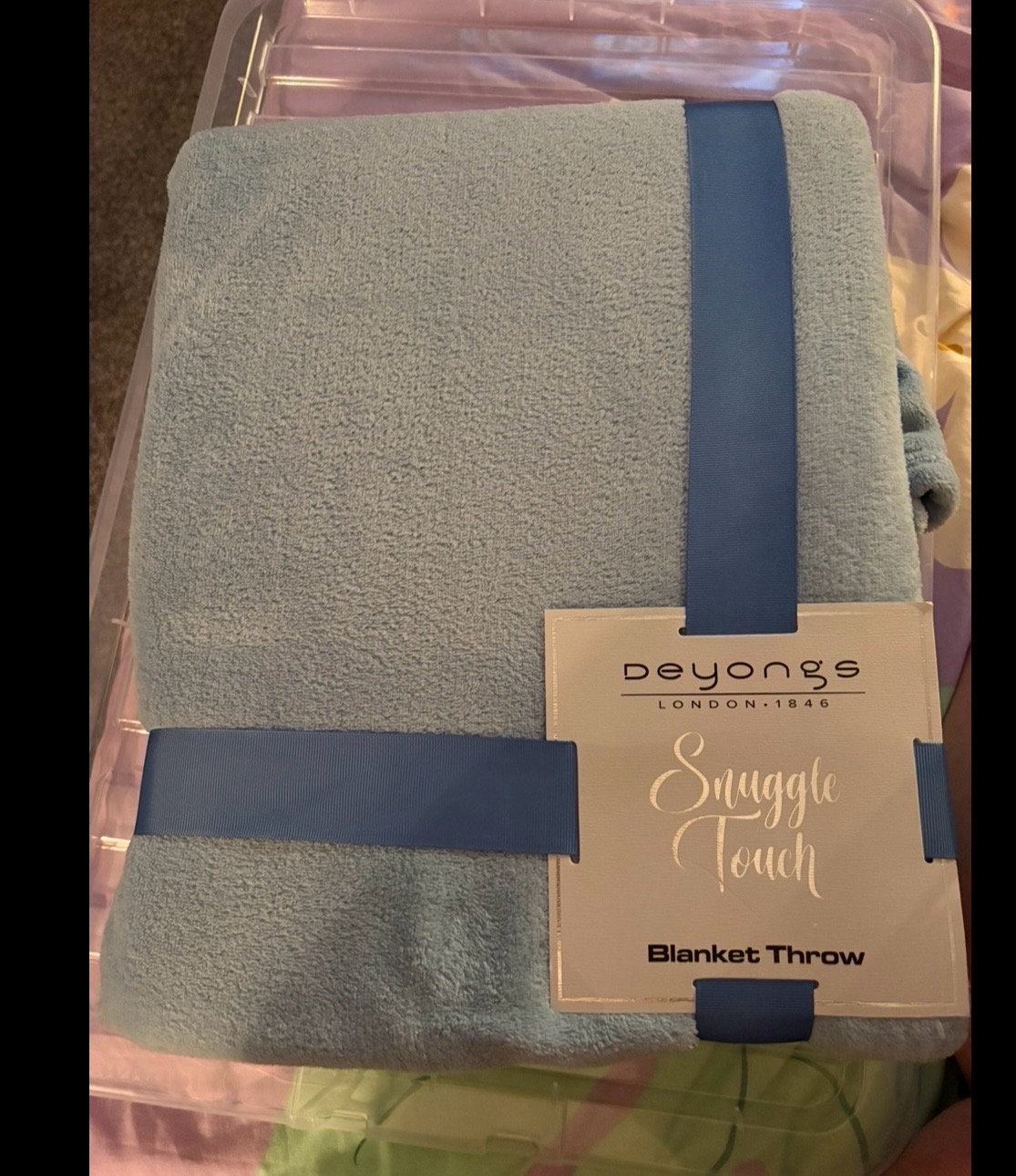 Snuggle touch blanket baby blue