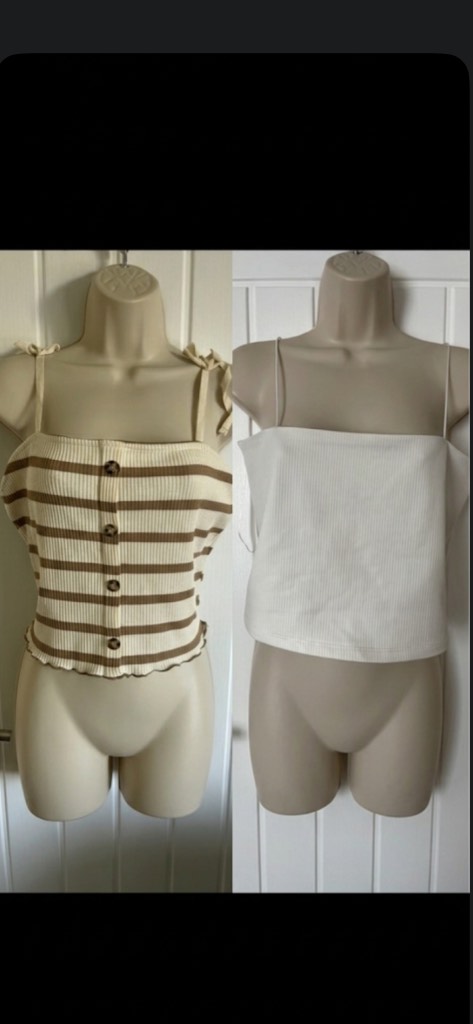 Two ladies vest tops NWT size M see description